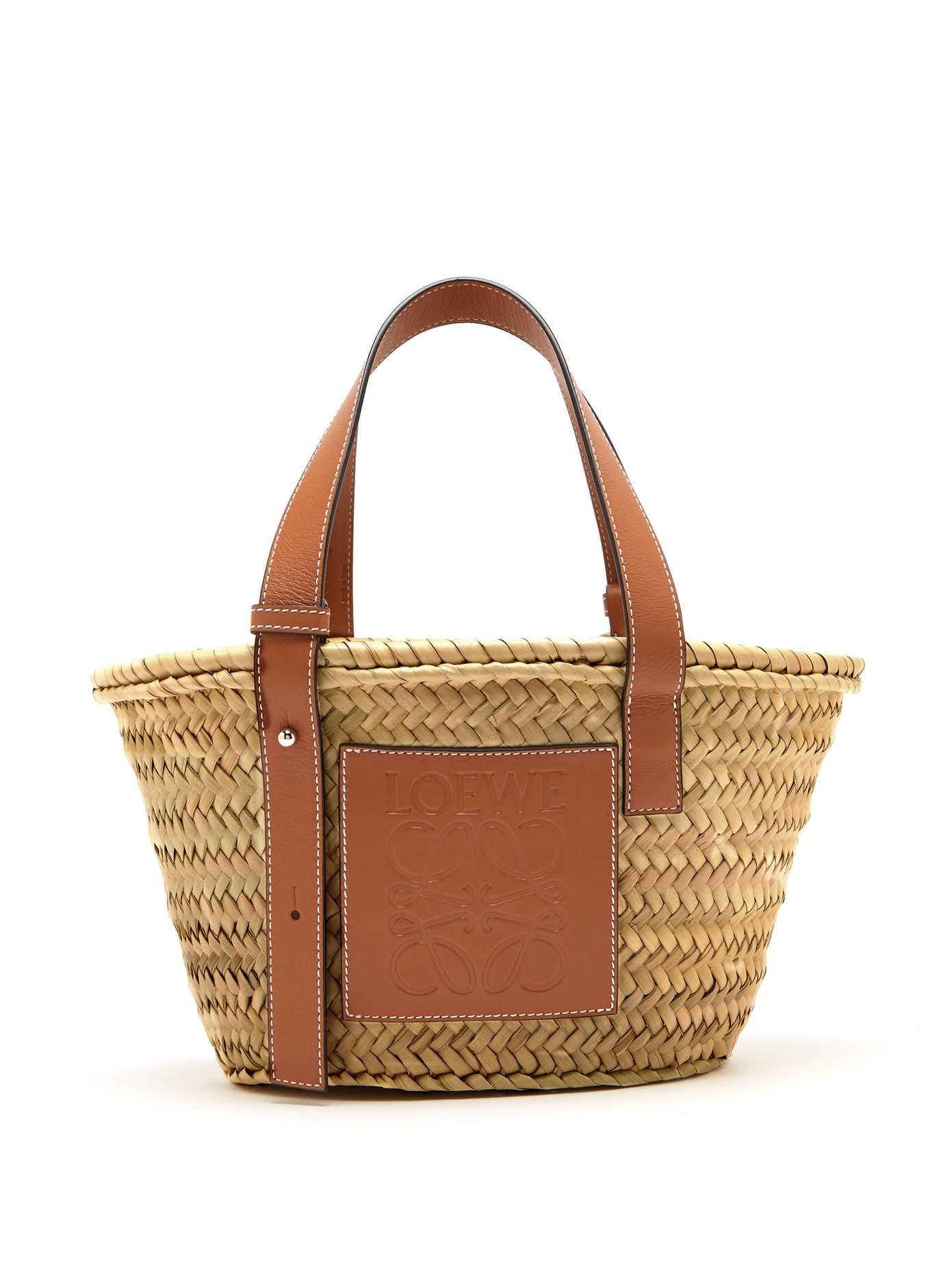 Small raffia basket bag | Loewe 