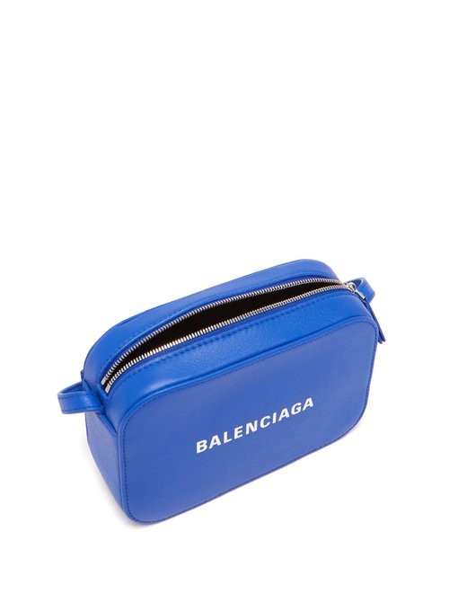 blue camera bag