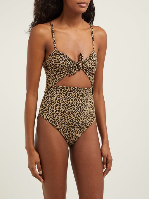 mara hoffman leopard one piece