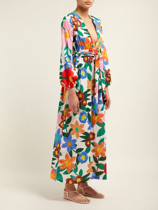 mara hoffman floral dress