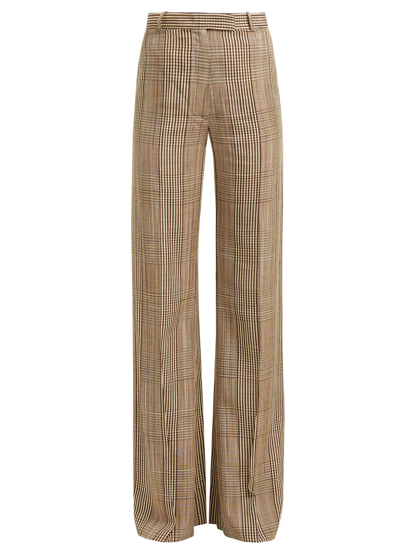 Checked high-rise trousers | Golden 
