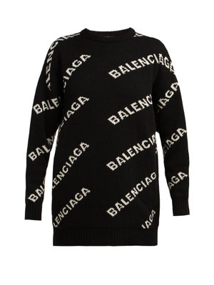 Logo-jacquard sweater | Balenciaga | MATCHESFASHION UK