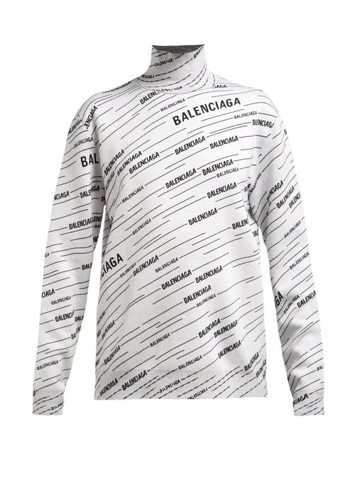 Balenciaga Jacquard Logo T Shirt Best Sale, 56% OFF | www ...