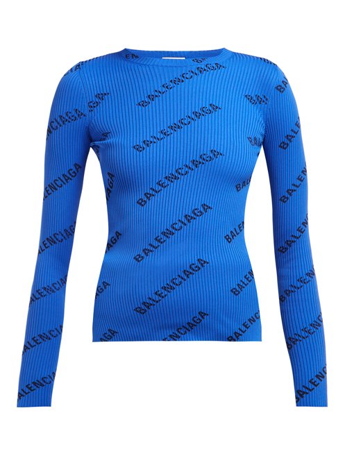Logo-print ribbed sweater | Balenciaga 