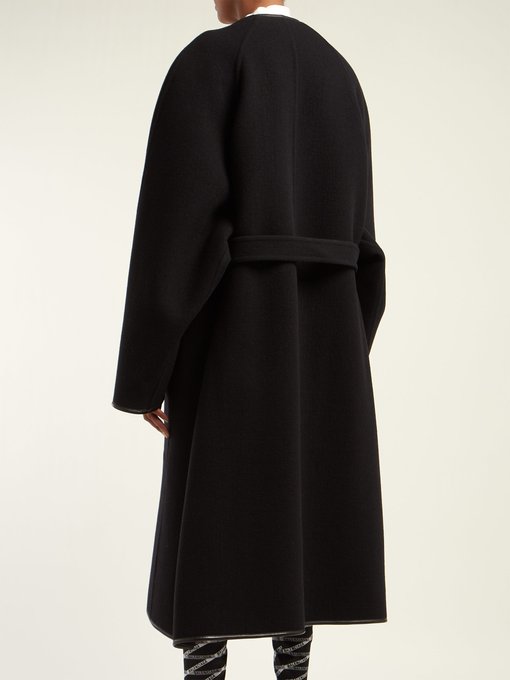 Belted wool cocoon coat | Balenciaga | MATCHESFASHION UK