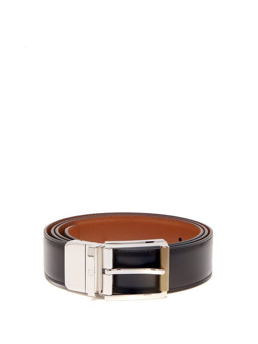 dunhill leather belt