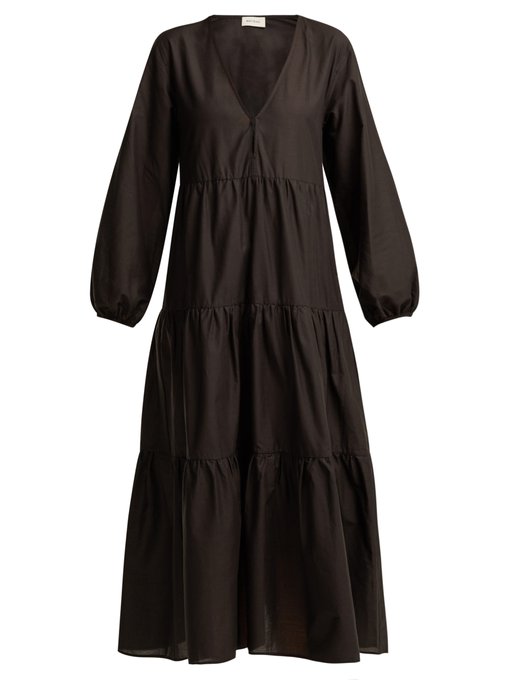 vintage long black dress