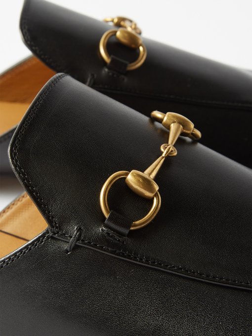 Princetown leather backless loafers 