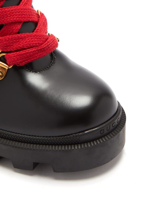 Lace-up leather ankle boots | Gucci 