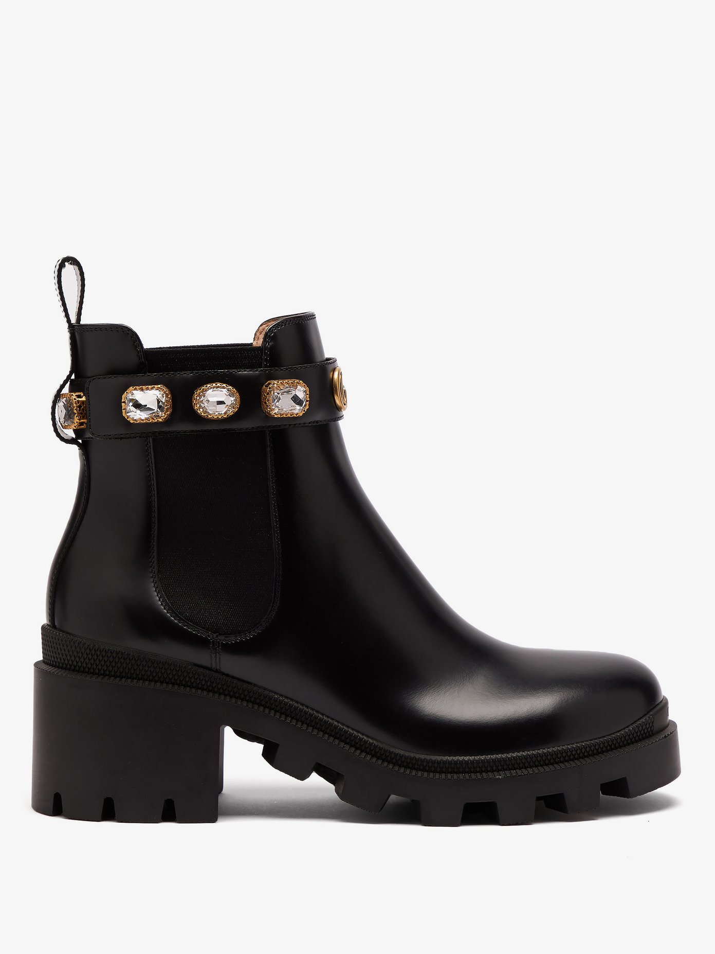 Trip embellished leather chelsea boots 