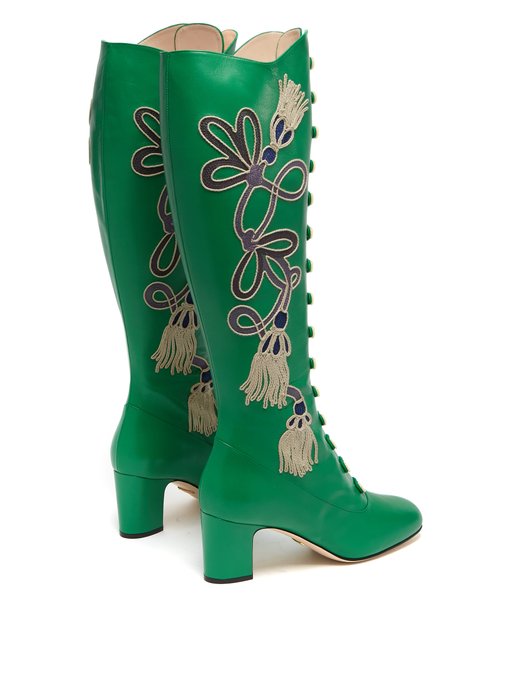 gucci green boots