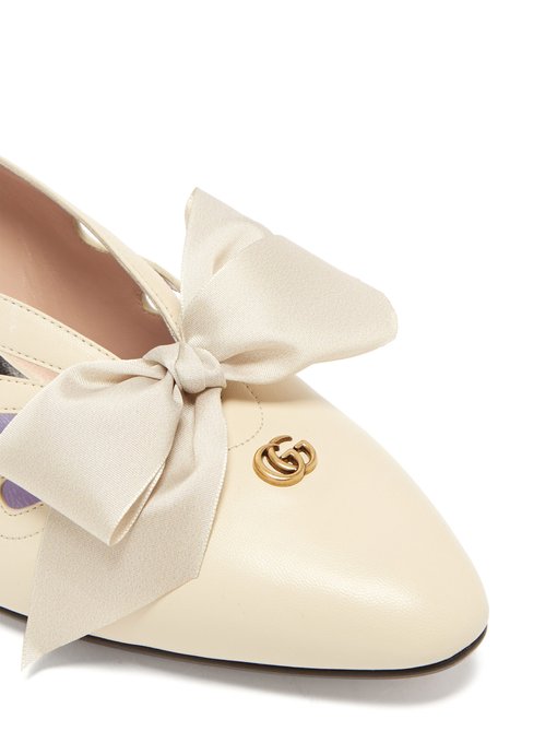 gucci pumps with bow