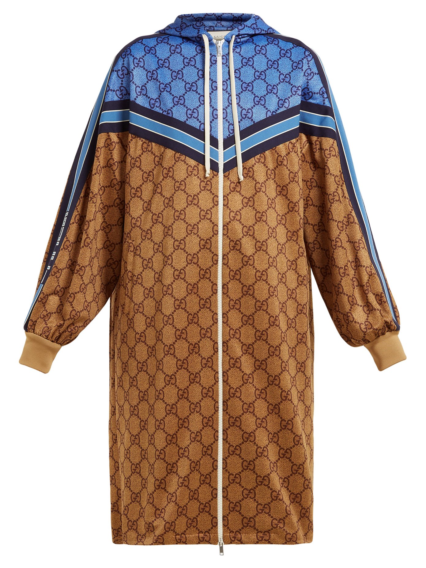 gucci hooded jersey dress
