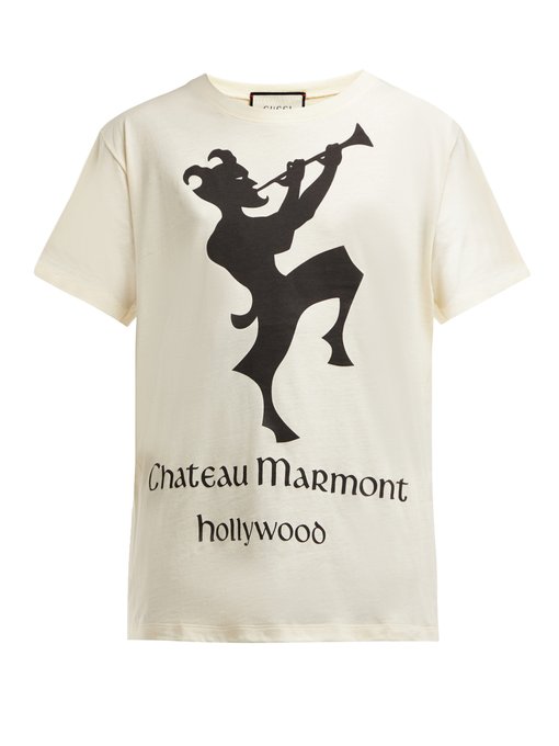 Chateau Marmont-print cotton T-shirt 