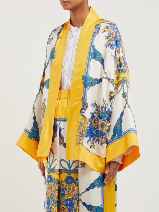 gucci floral kimono