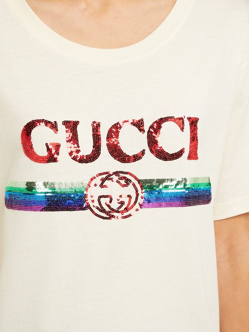 gucci sequin tee