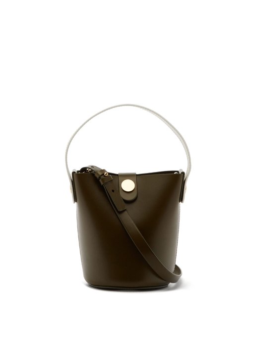 Sophie Hulme ソフィー ヒュルム Nano Swing レザーバケットバッグ Matchesfashion マッチズファッション