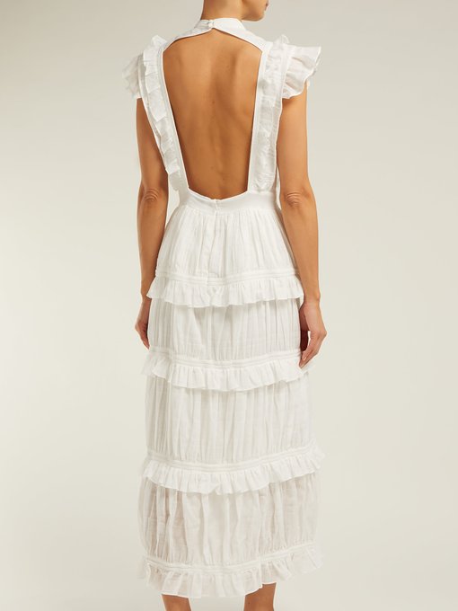 sir the label aurelie open back dress