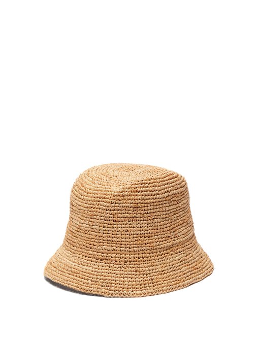gucci straw bucket hat