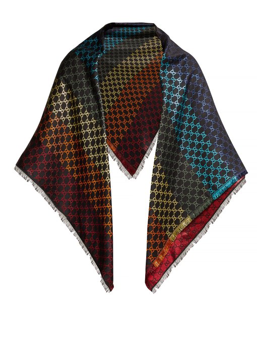gucci metallic scarf