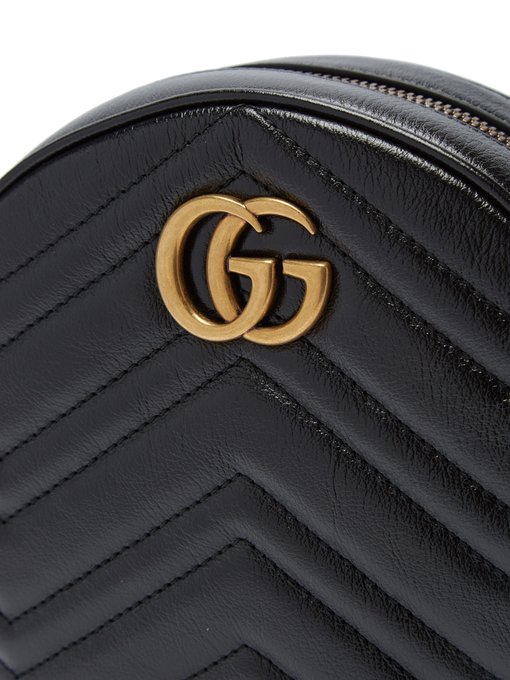 GG Marmont circular leather cross-body bag | Gucci | MATCHESFASHION KR