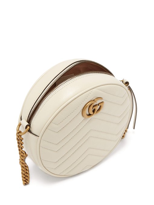 GG Marmont circular leather cross-body bag | Gucci | MATCHESFASHION.COM UK