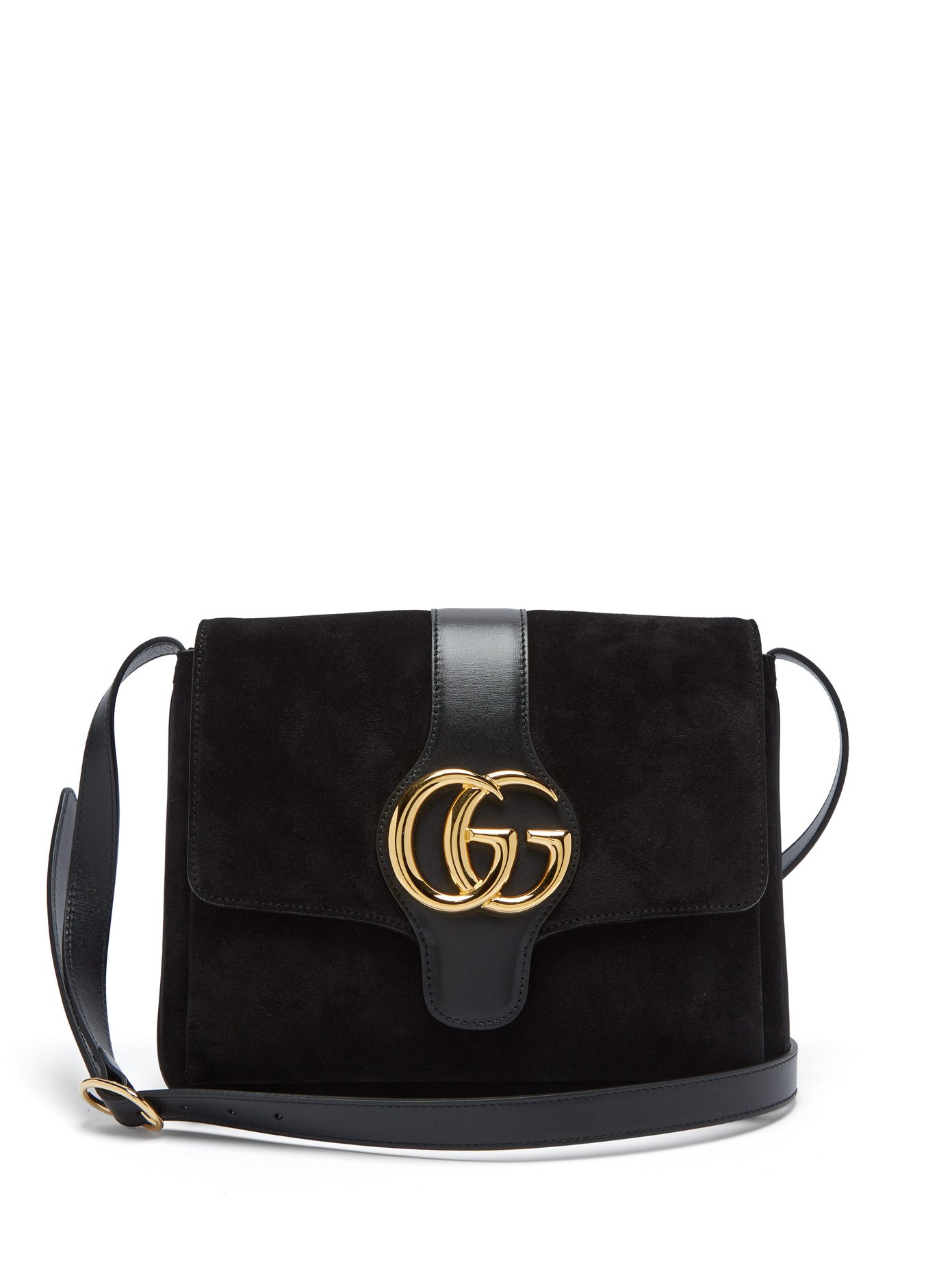 GG Arli suede and leather cross-body 