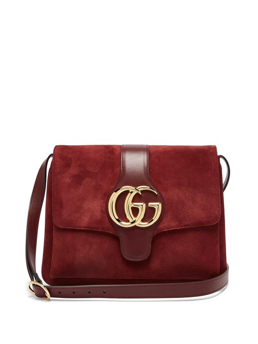 Arli GG suede and leather cross-body 
