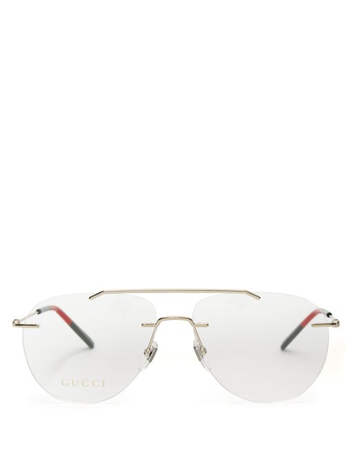 gucci rimless glasses