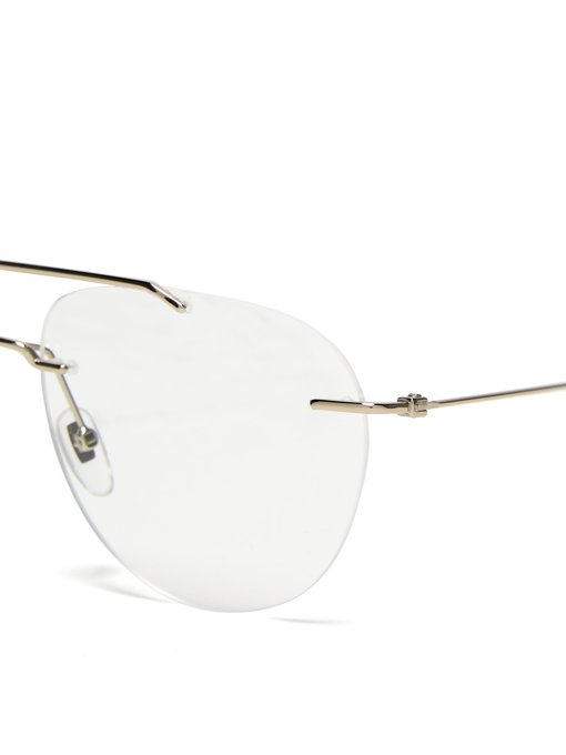 Rimless aviator glasses | Gucci 