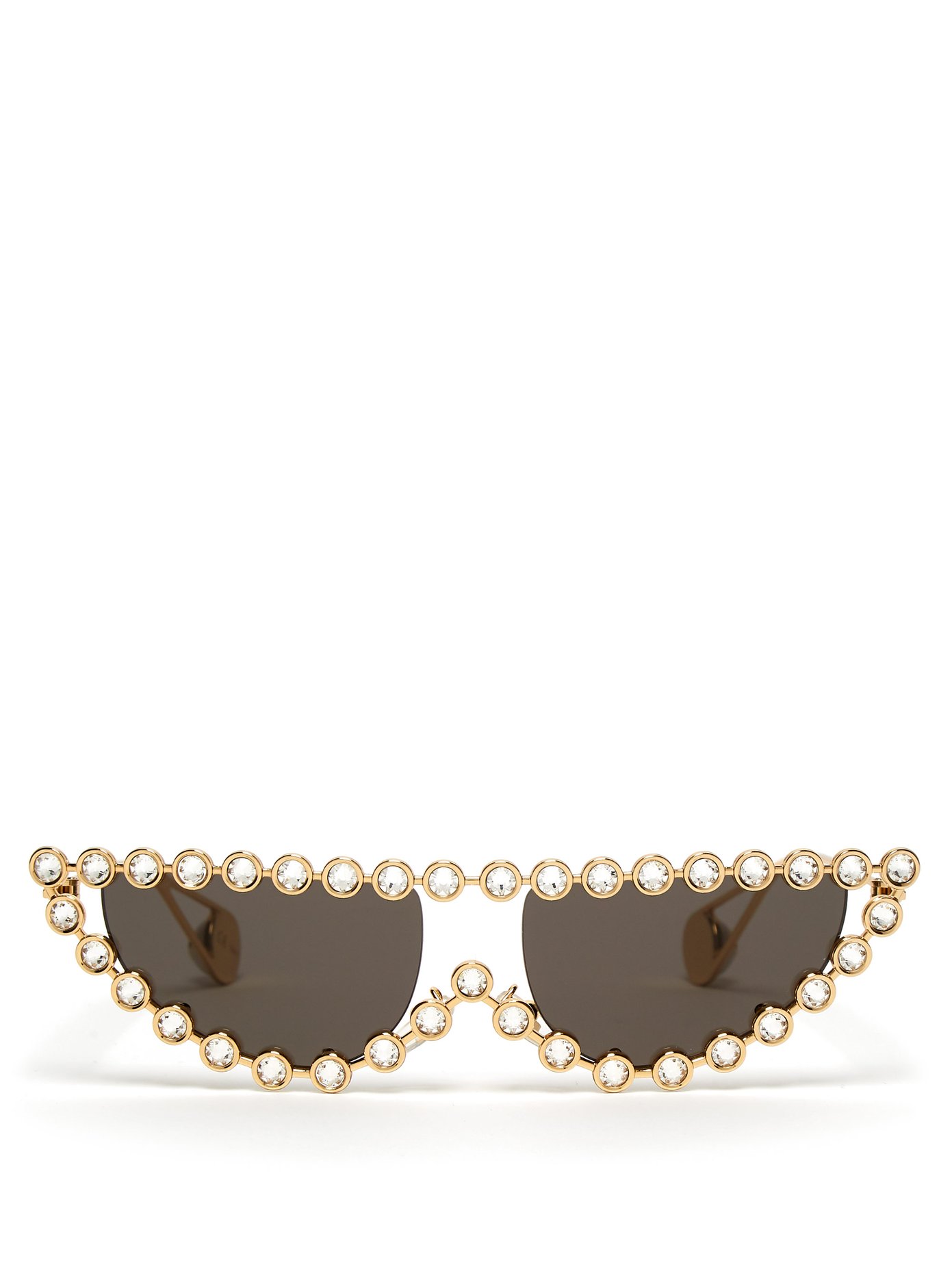 gucci embellished cat eye glasses