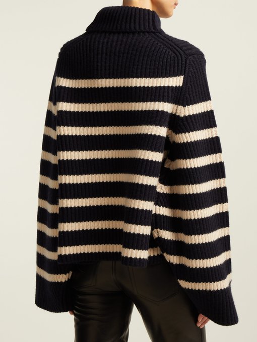 Molly striped roll-neck cashmere sweater | Khaite | MATCHESFASHION UK