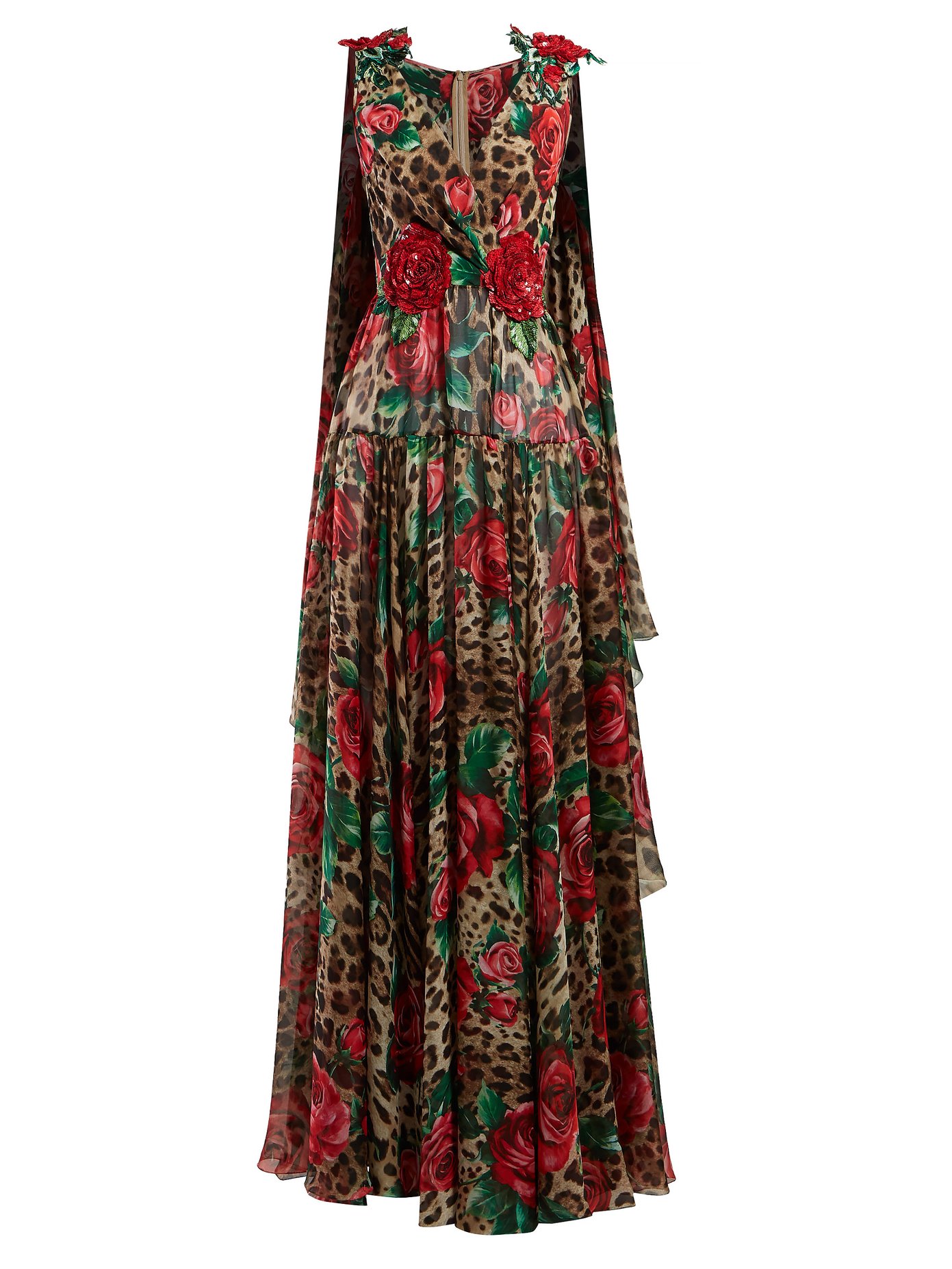 leopard-print silk-chiffon gown | Dolce 