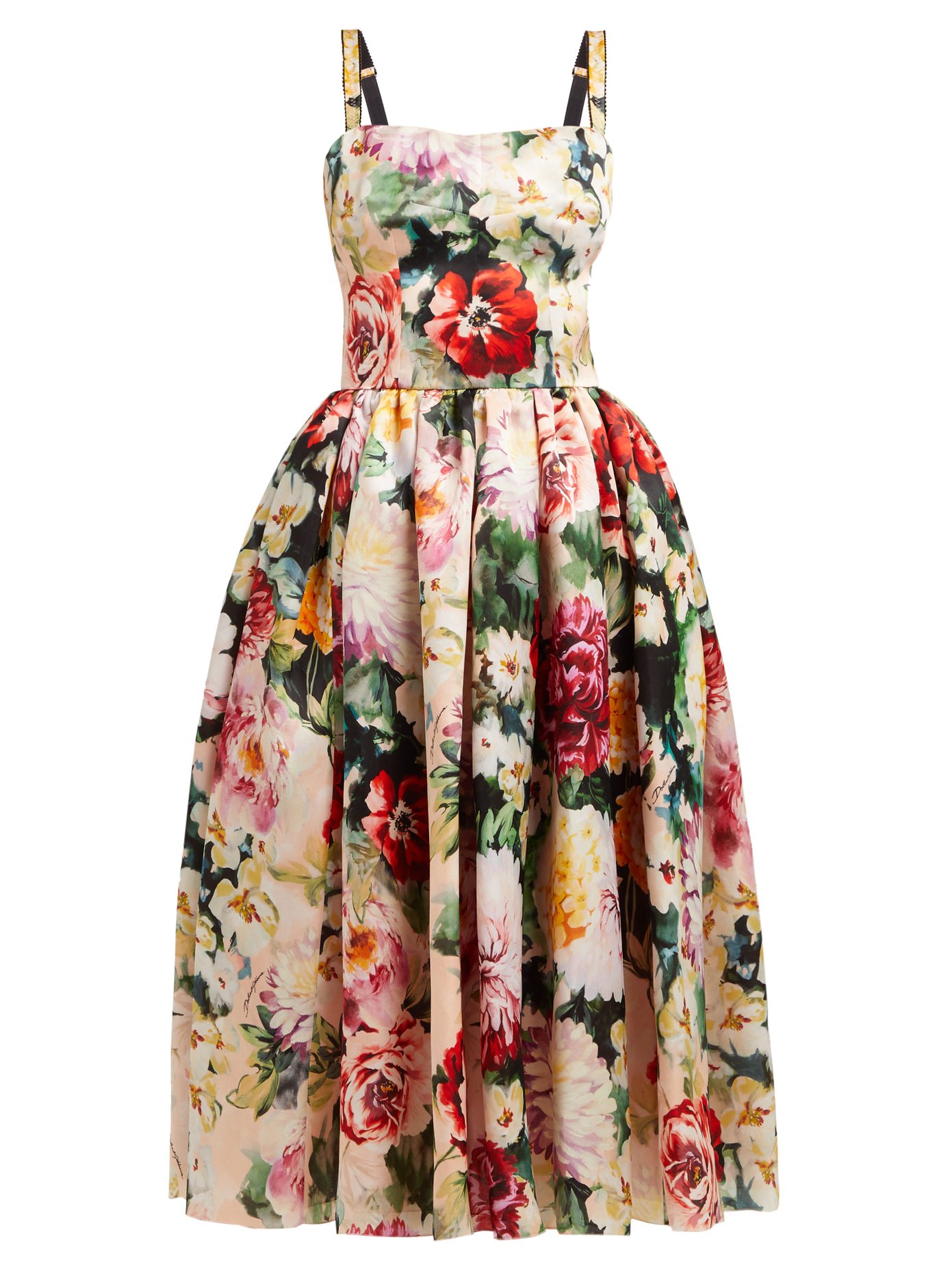 Floral-print silk-organza dress | Dolce 