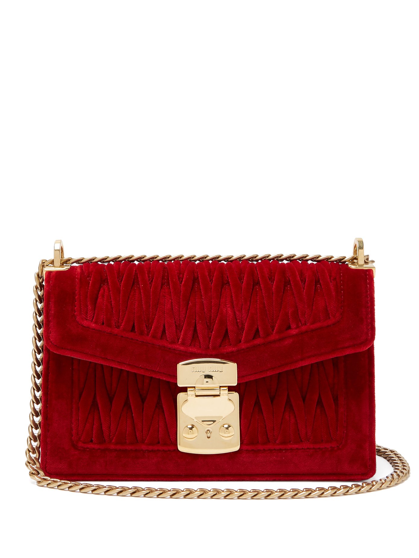 miu miu small quilted bag with strap