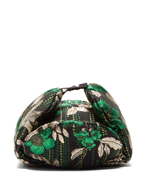 prada floral brocade shoulder bag