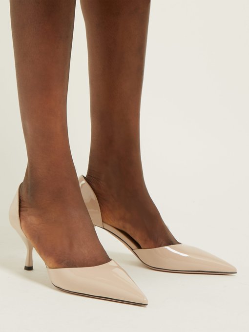 prada patent leather heels