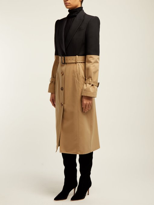 Blazer-panel trench coat | Alexander McQueen | MATCHESFASHION US