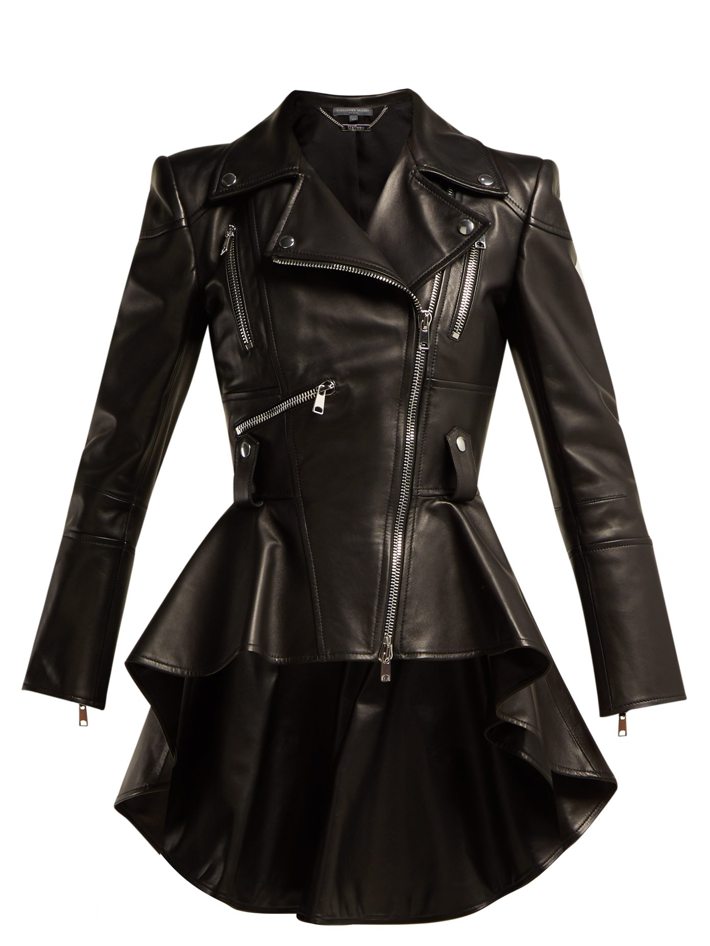 alexander mcqueen leather jacket women
