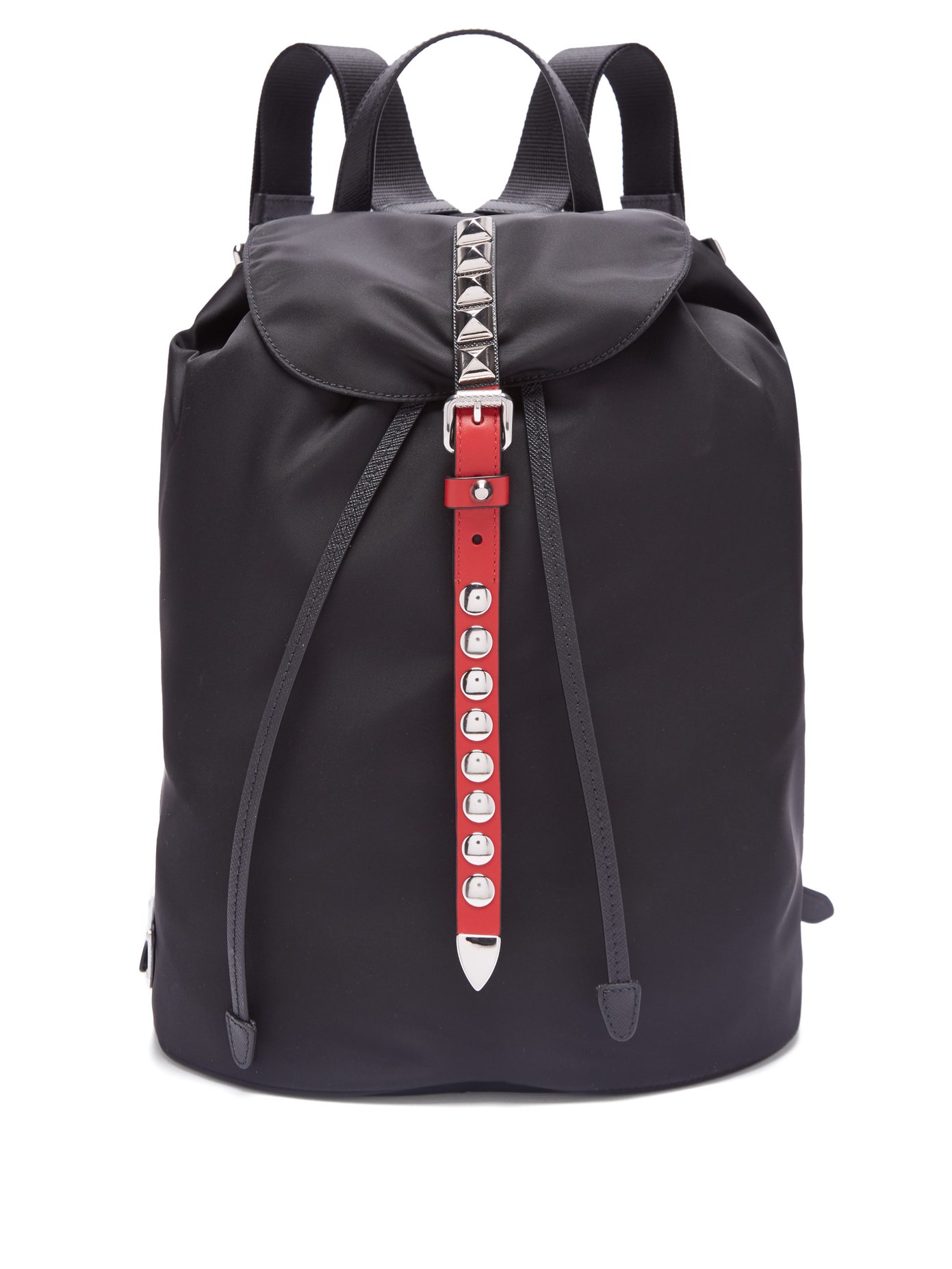 prada studded backpack