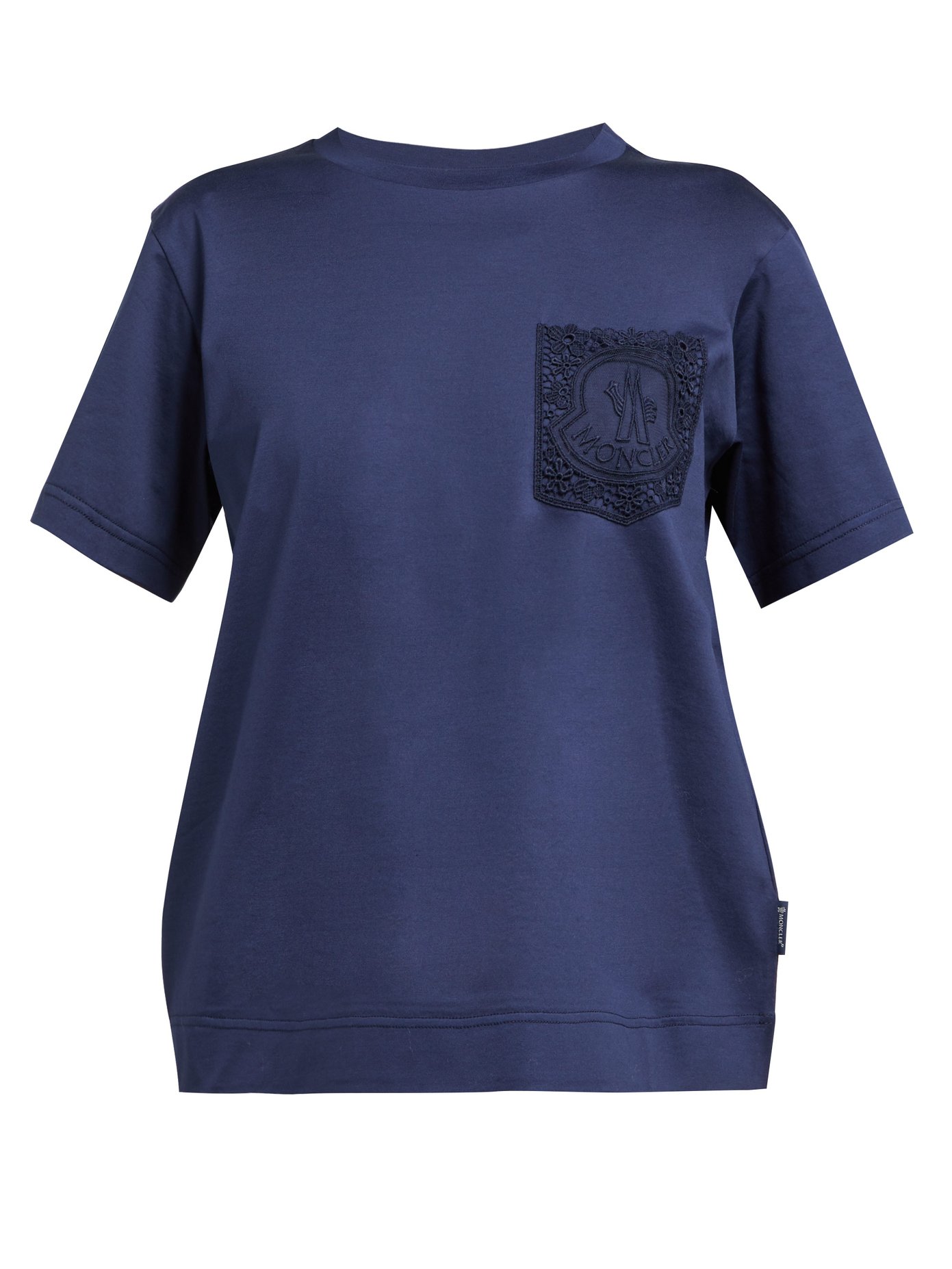 Lace-pocket mercerised-cotton T-shirt | Moncler | MATCHESFASHION KR