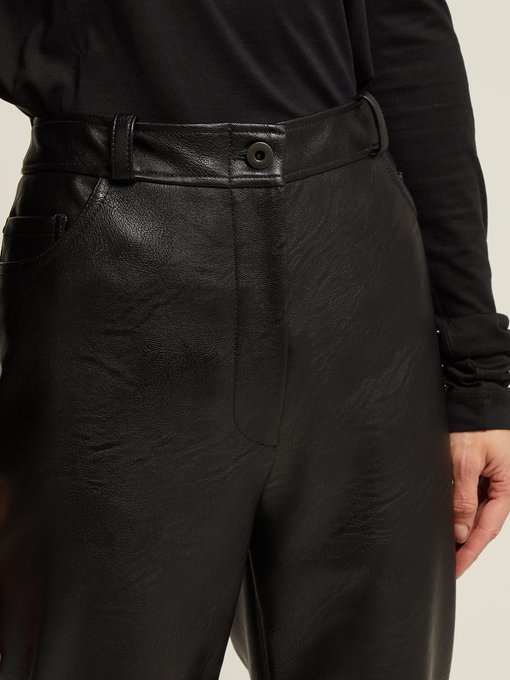 stella mccartney leather trousers