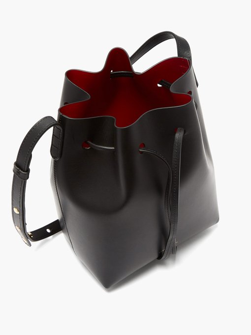 Mansur Gavriel Red-lined Mini leather bucket bag