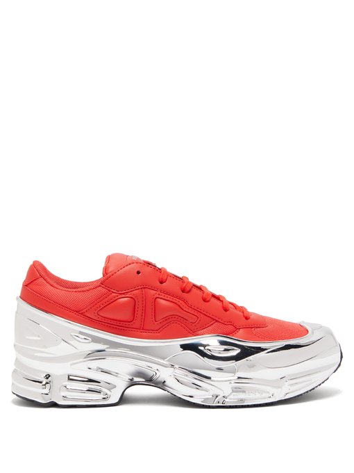 red and silver raf simons shoes