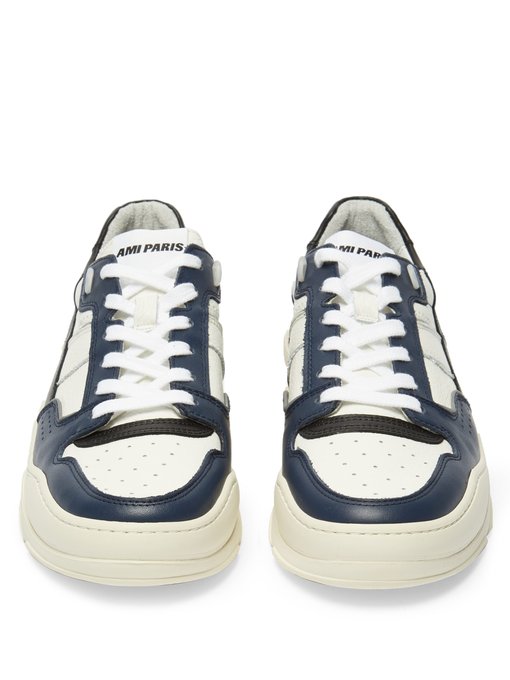 Basket leather low-top trainers | AMI 