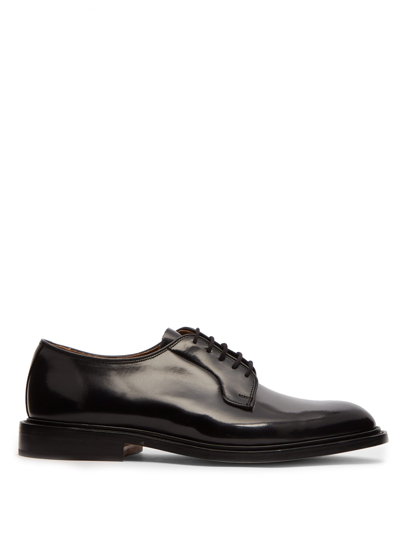 Robert high-shine derby leather shoes 