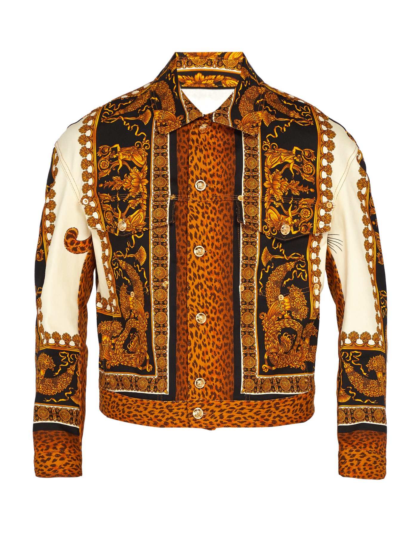 versace baroque print jacket