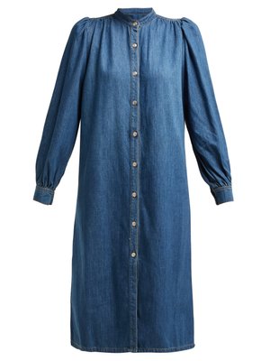 Kress long-sleeved cotton shirtdress | Ganni | MATCHESFASHION UK