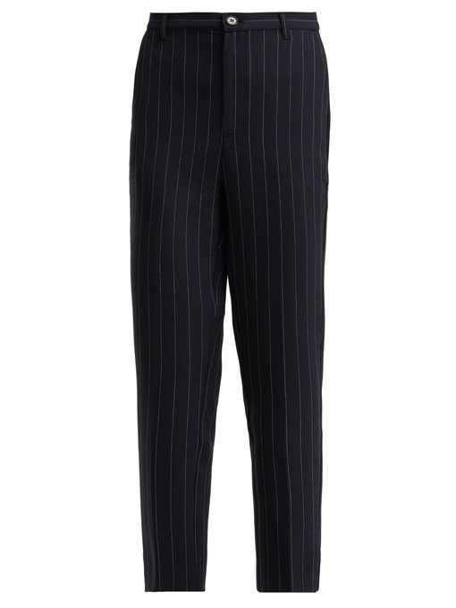 Hewitt pinstripe cropped trousers | Ganni | MATCHESFASHION UK