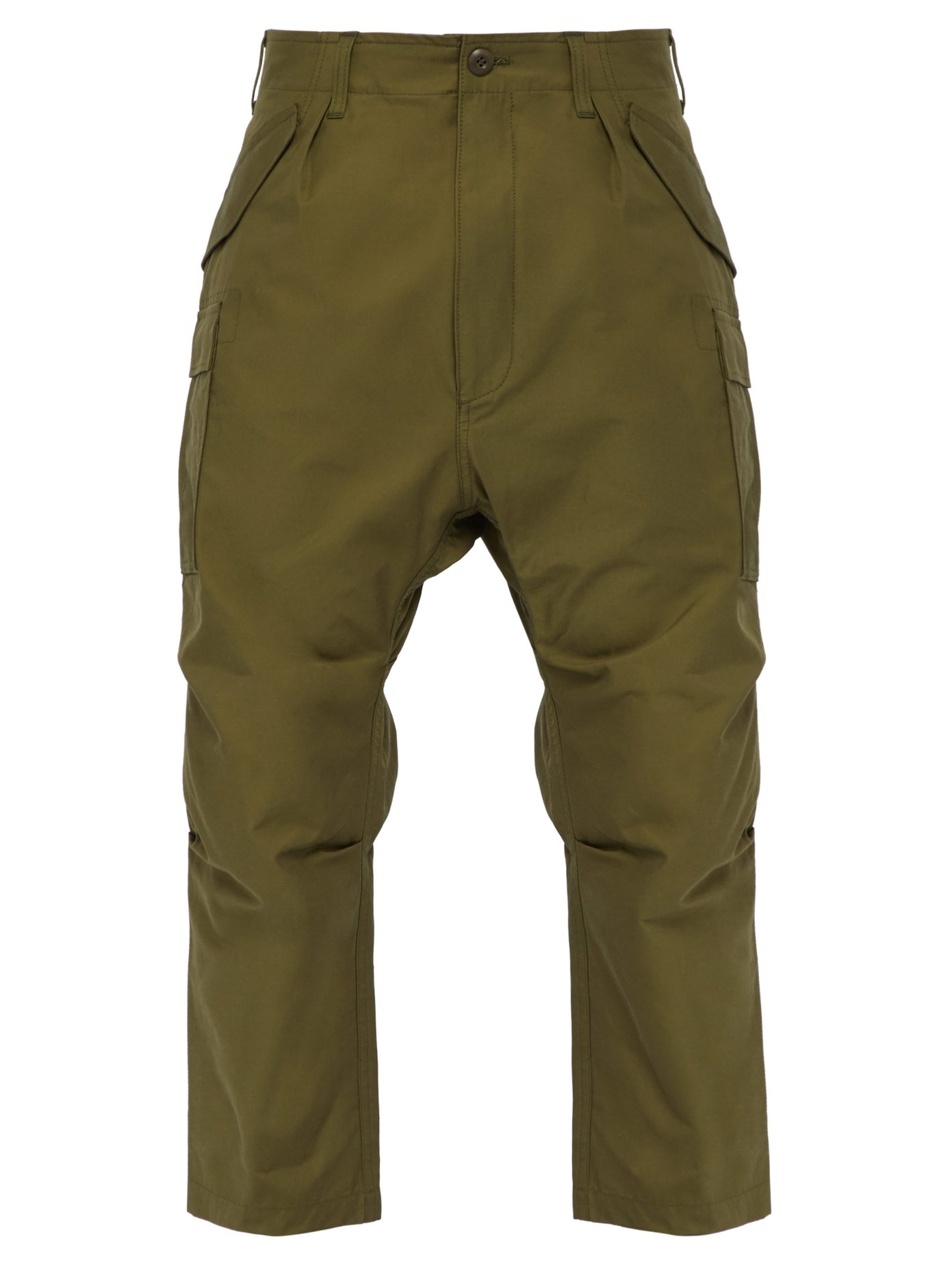 utility cropped trousers